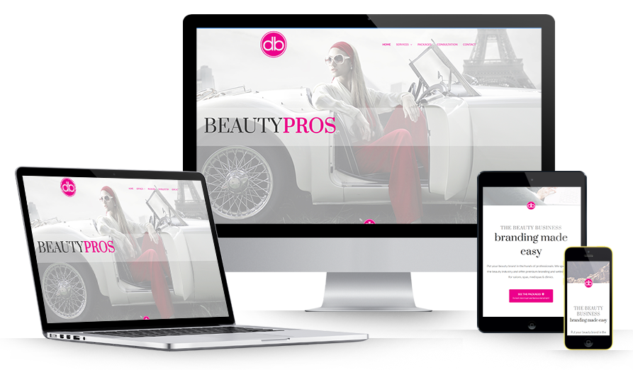 Beauty Business Responsive Web Design